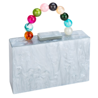 Acrylic Handbag Casual Trend Small Square Bags Women Clutches Wedding Party Dating Lady Trendy Evening Bags Chain Shoulder Bag