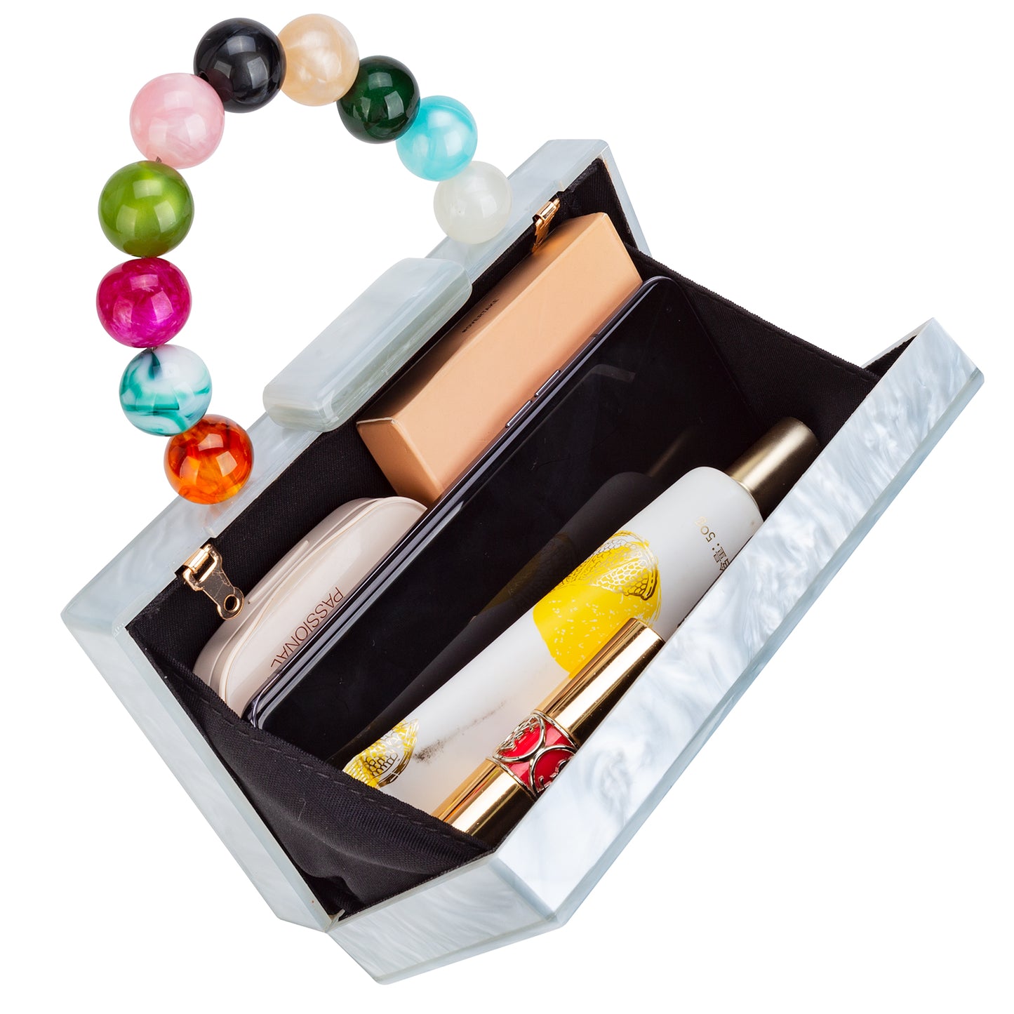 Acrylic Handbag Casual Trend Small Square Bags Women Clutches Wedding Party Dating Lady Trendy Evening Bags Chain Shoulder Bag