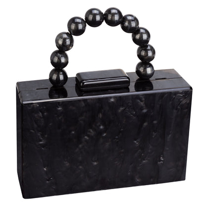 Acrylic Handbag Casual Trend Small Square Bags Women Clutches Wedding Party Dating Lady Trendy Evening Bags Chain Shoulder Bag