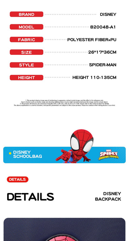 Mochila Escolar Infantil Disney Mochila Leve para Berçário Bolsa de Viagem e Lazer Mochila Unissex para Crianças