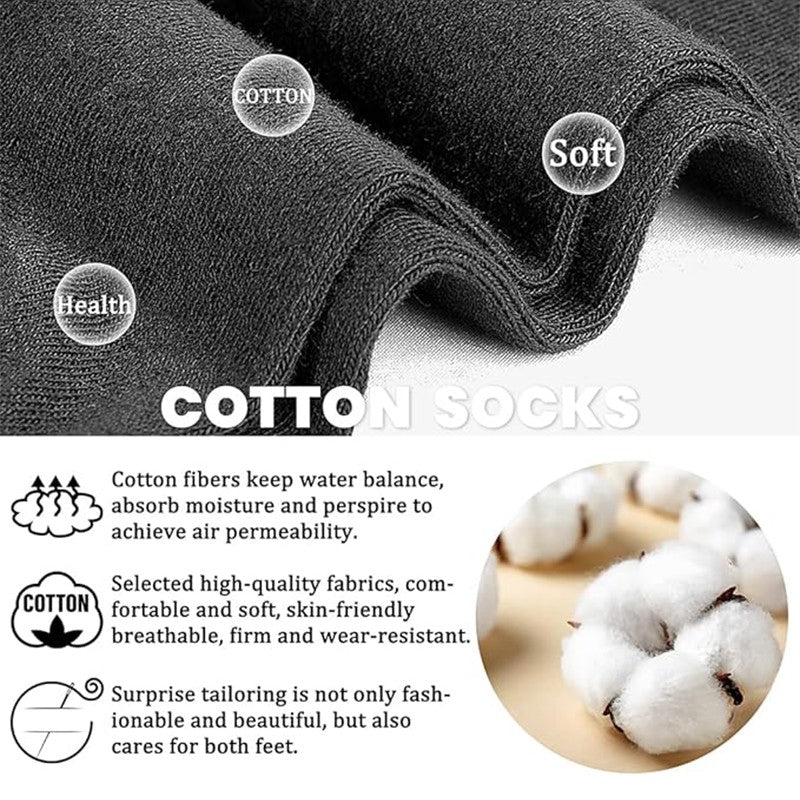 ZEXOLAP 2025 High Quality Casual Men's Business Socks Summer Winter Cotton Socks Quick Drying Black White Long Sock Plus Size US