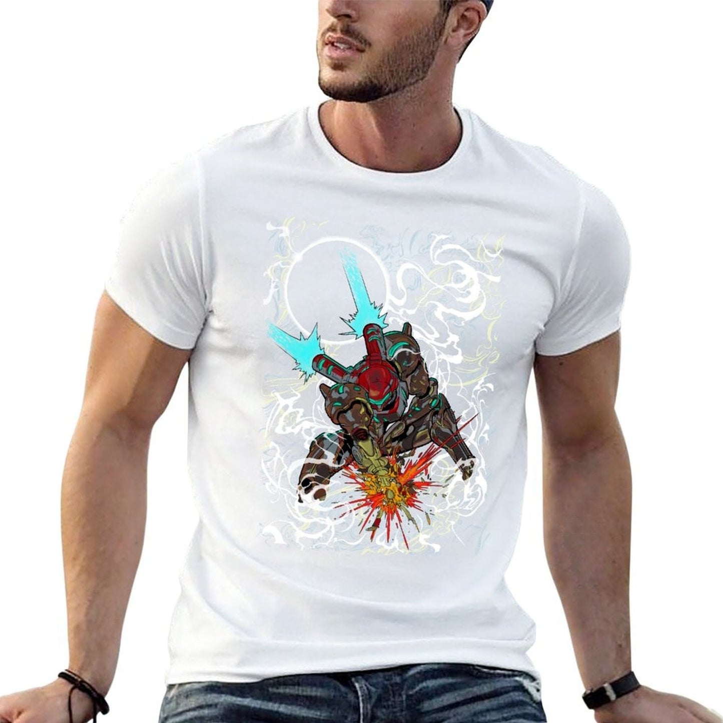 metroid T-Shirt t shirt for man black cotton t-shirt plain for man package T-Shirt