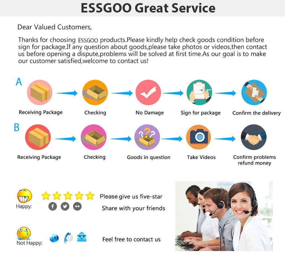 ESSGOO 7" For Carplay 2 Din Car Mp5 Radio Touch Screen Stereo FM Audio Stereo Player SD USB support BT Camera HD Mp5 Autoradio