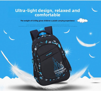 Mochila Escolar Impermeável Leve para Crianças de 6 a 12 Anos Durável Grande Capacidade para Livros Meninos Meninas254