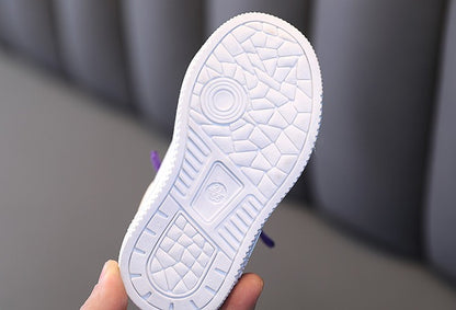 Kids Sneakers 2022 Spring Girls Fashion Glittering and Antiskid Children Chunky Sneakers Baby Shoes Casual Sport Running Sneaker