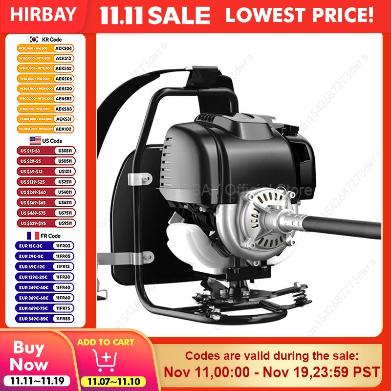 GX35/139F Engine Lawn Mower Four Stroke Backpack Gagoline Weeder Grass Cutter Eradicator garden Tools Hand Gardening Accesorries