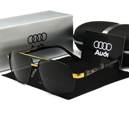 Óculos de Sol Audi Polarizados UV400 para Dirigir Masculino/Feminino Armação Quadrada Atacado Presente para Entusiastas de Automóveis