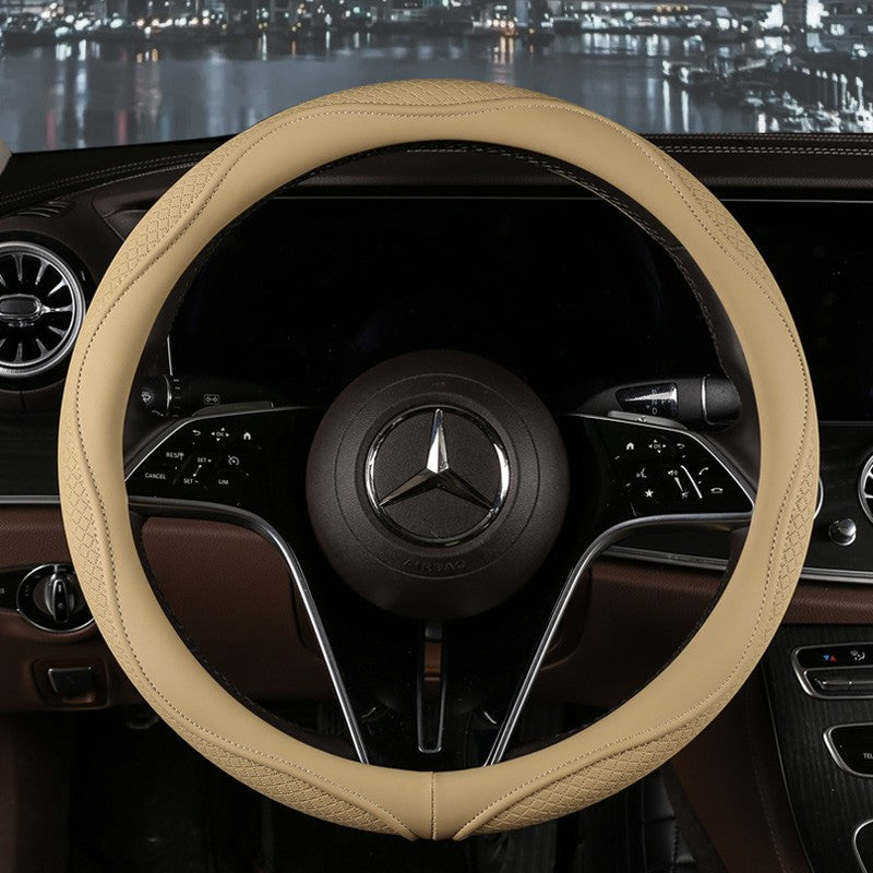 Motopets Carro Anti-Derrapante Capa de Volante em Couro Capa Protetora de Volante Universal Estilo Fashion 38cm Tipo O D