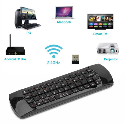 Rii i25 2.4G Mini Wirless Air Mouse Keyboard With IR Remote Control PC Teclado For Tablet Smart Android TV Box