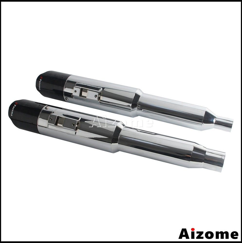 Motorcycle 4.5Inch Slash?Cut Exhaust Muffler Carbon Fiber For Harley M8 Touring Electra Street Glide Road King Road Glide 17-26