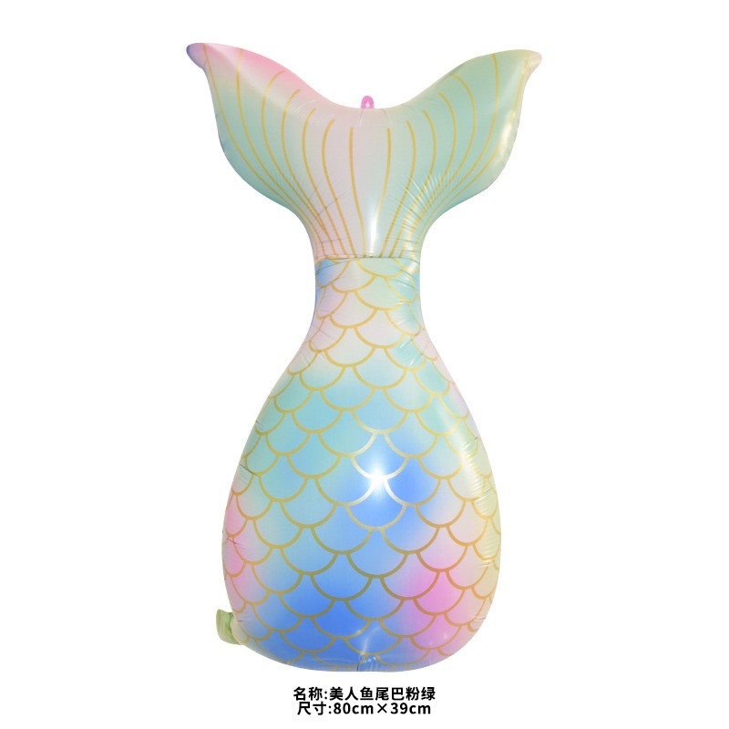 Big Upright Mermaid Tail Balloon Mermaid Balloon Wedding Baby Shower Kids Girls Birthday Decor Mermaid Birthday Party Decoration