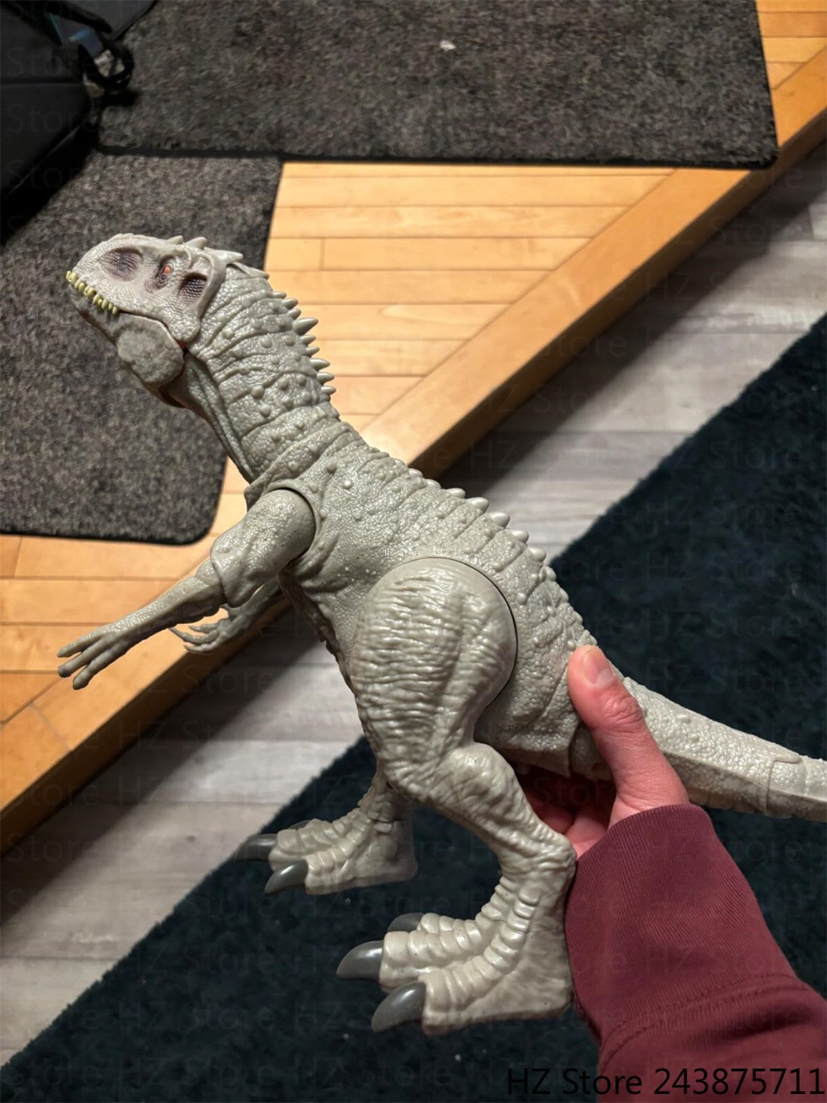 Jurassic-Park Indominus T Rex Bonecos de Ação Dinossauros para Crianças Brinquedos com Som e Movimento Dinossauro de Brinquedo para Presente de Aniversário Infantil