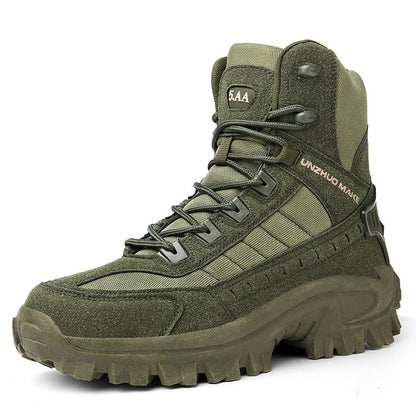 Men's Desert Combat Boots Outdoor Non-slip Tactical Boots Hiking Desert Ankle Hunting Shoes Work Safty Men Boots Botines Zapatos