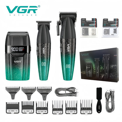 VGR Hair Clippers Professional Hair Trimmers Rechargeable Body Trimmer Electric Clippers Adjustable Hair Clippers Men V-640 s3