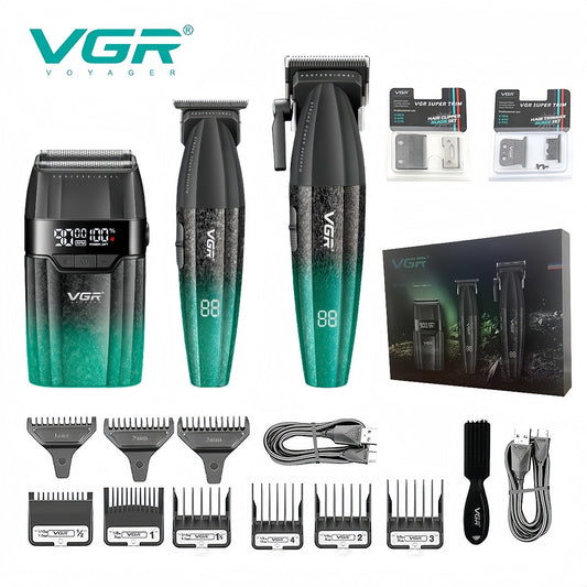 VGR Hair Clippers Professional Hair Trimmers Rechargeable Body Trimmer Electric Clippers Adjustable Hair Clippers Men V-640 s3