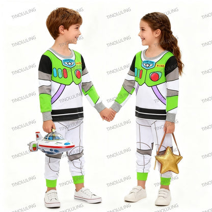 Autumn Kids McQueen Boutique Pajamas Sets 100% Pure Cotton Mickey Minnie Elsa 2pcs Pyjamas for Baby Boys Girls Toddler Sleepwear