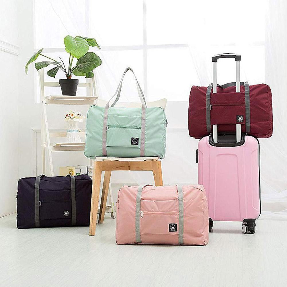1pc Large Capacity Fashion Travel Bag Carry On Waterproof Foldable Travel Bags Gym Bag Multi-functional Clothes Storage Bag