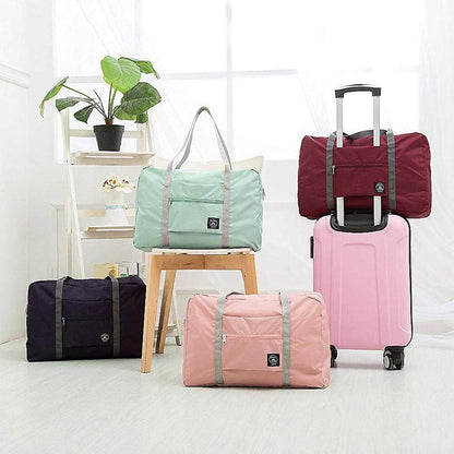 1pc Large Capacity Fashion Travel Bag Carry On Waterproof Foldable Travel Bags Gym Bag Multi-functional Clothes Storage Bag