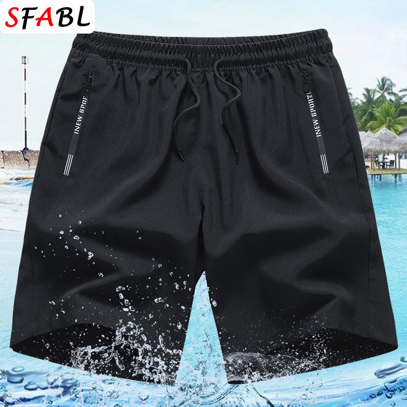 New Summer Casual Men's Shorts Quick-drying Elastic Running Gym Fitness Shorts Men Beach Short Pants Male Breathable Boardshorts