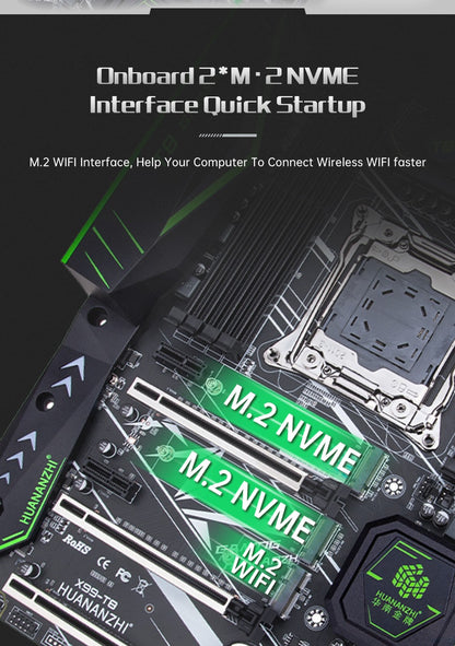 Placa-mãe HUANANZHI X99 T8 LGA 2011-3 XEON X99 compatível com Intel E5 2696 2678 2676 2673 2666 V3 com suporte a memória DDR3 RECC NVME