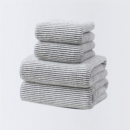 4pcs Basics Towel Set - Soft, Absorbent & Lightweight, Includes 2 Bath Towels & 2 Hand Towels, Ideal for Bathroom Use