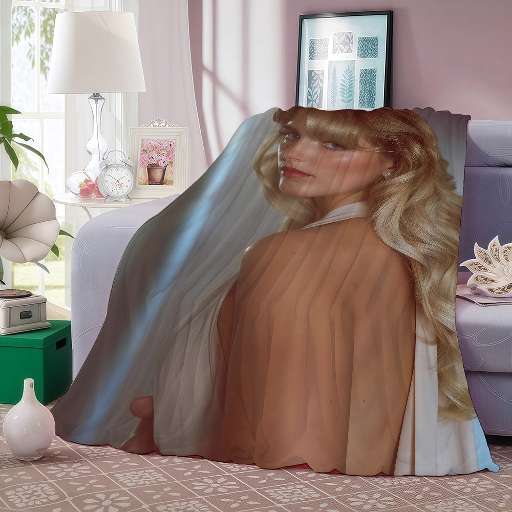 Singer Mckenna Grace Loser Blanket Warm And Soft Suitable For Bedroom Living Room Sofa Bed Office Travel Camping