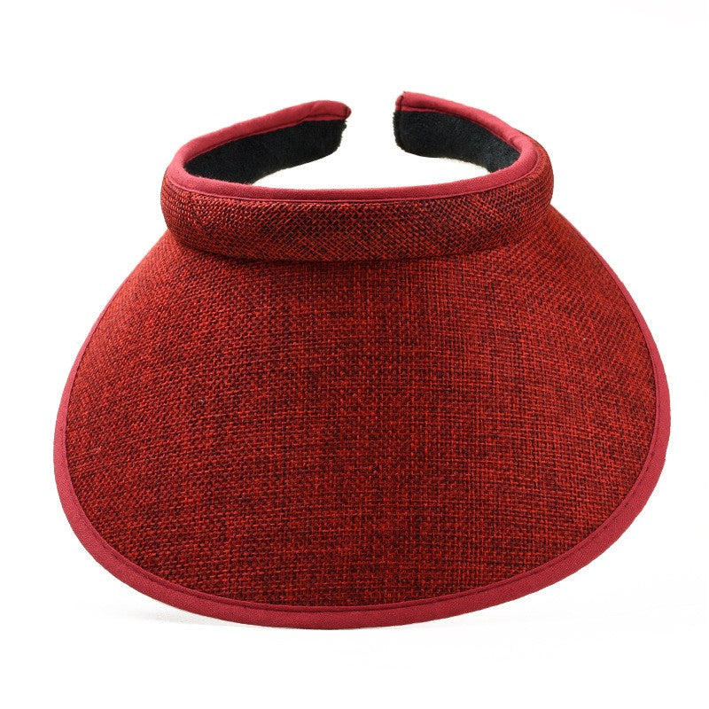 Fashion Summer Empty Top Sun Hat Women's Casual Adjustable Sun Visor Caps Girls Boy Outdoor Sea Beach Trip Cap Casquette