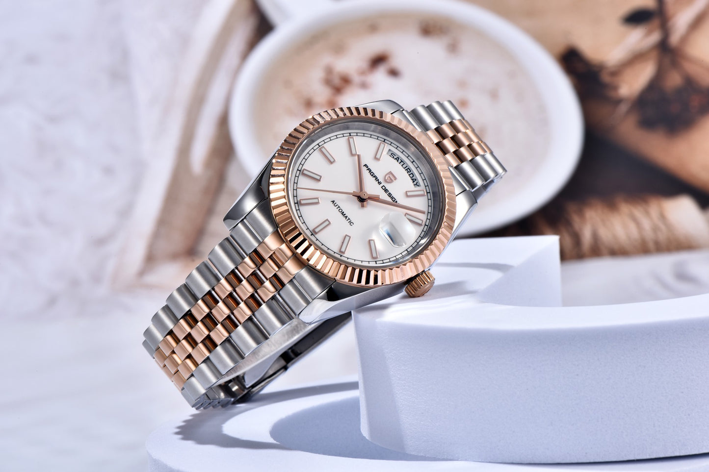 PAGANI DESIGN 2025 New Enamel Dial DD36 Luxury Silver Gold Automatic Watch For Men AR Sapphire crystal Mechanical Wristwatch Men