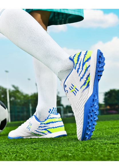 Unisex Youth Soccer Cleats Lightweight FG Football Shoes for Match Training Enhanced Grip Durable Comfortable