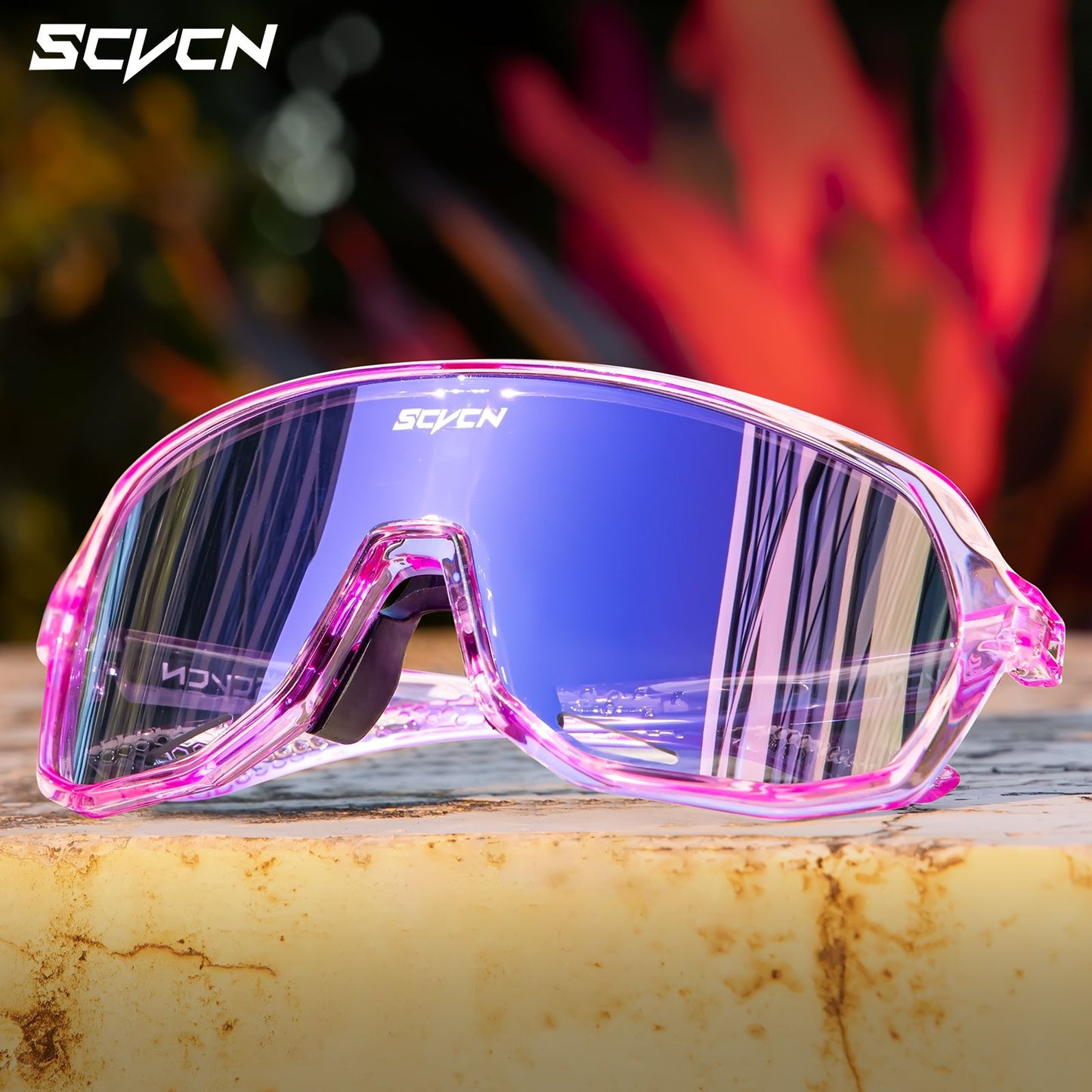 SCVCN Novos Óculos de Ciclismo Fotocromáticos para Homens, Óculos de Bicicleta para Mulheres, MTB, Bicicleta de Estrada, Óculos de Ciclismo UV400