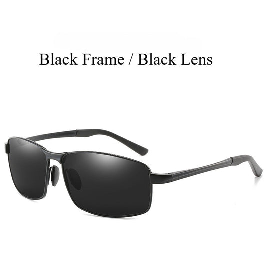 AORON Alloy Men Polarized Sunglasses Women Male Luxury UV400 Goggles Brand Design Metal Frame Glasses Driving