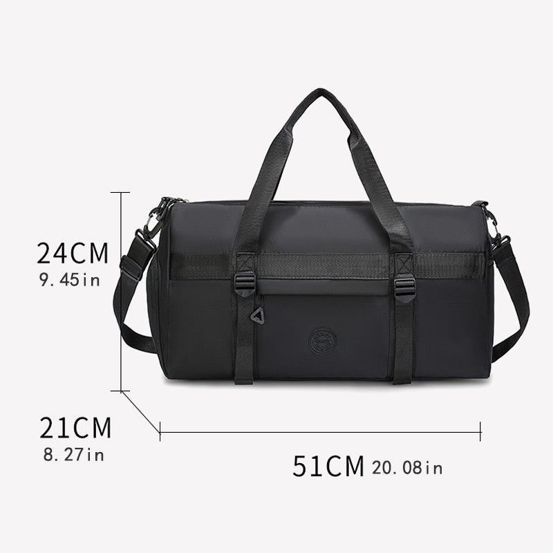 Large capacity travel bag, multi-functional sports fitness backpack, with independent shoe cabinet, suitable for short-term and