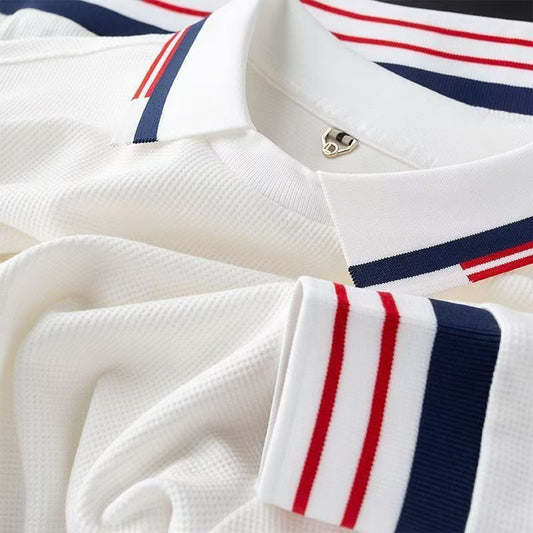 Spring Autumn Men Polos New Polo Shirt Men High Quality Men's long-sleeved Top Business Casual Polo-shirt for Men