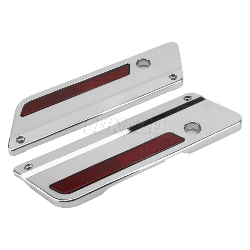 Trava de Alforje Rígido Cromada ABS para Motocicleta Harley Touring Electra Street Glide Road King FLH FLT FLHR FLTR 1993-2013