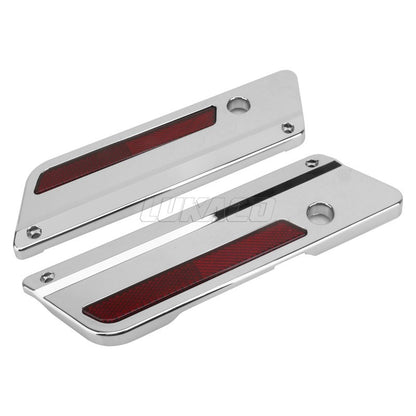 Trava de Alforje Rígido Cromada ABS para Motocicleta Harley Touring Electra Street Glide Road King FLH FLT FLHR FLTR 1993-2013