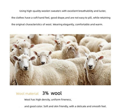 Designer Brand Men's High Collar Pullover Knitted Sweater Winter New Arrival Exquisite Bee Print Warm Versatile Commute Menswear