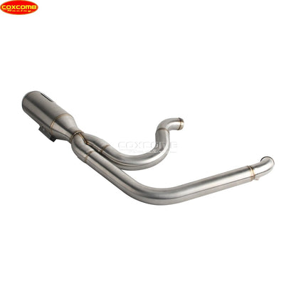 Slip On Exhaust Muffler System Motorcycle Complete Exhaust Pipe For Harley Dyna Street Bob FXDB FXDBB FXDBP FXDBI Limited FXDBC