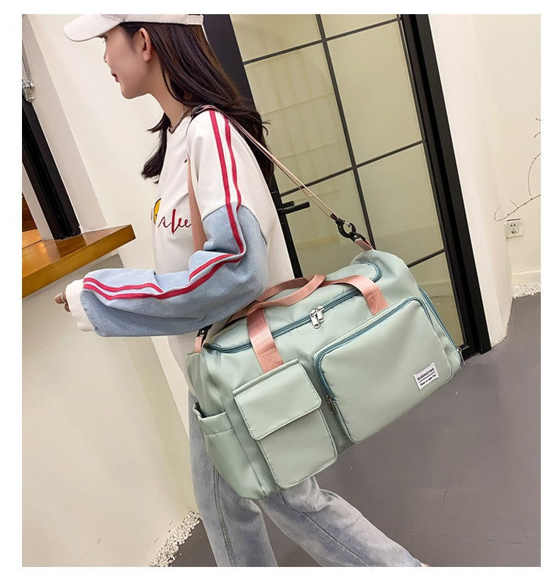 Womne's Travel Bags Handbags Gym Shoulder Bags Oxford Fitness Camping Trekking Bags Hiking Waterproof Outdoor Crossbody Bag