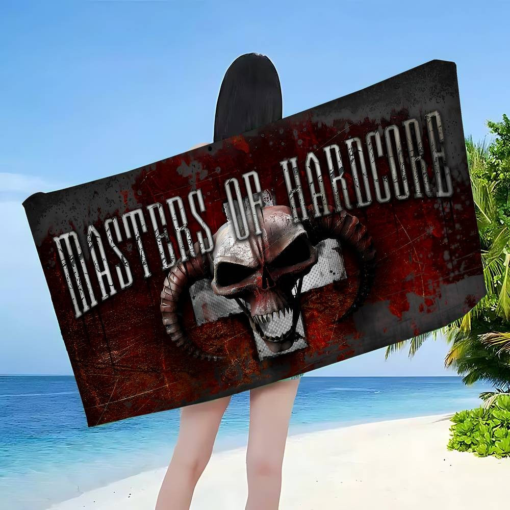 Masters Of Hardcores Microfiber Printed Beach Towel Mountain Climbing Yoga Beach Swimming Running Absorbent Soft Towel