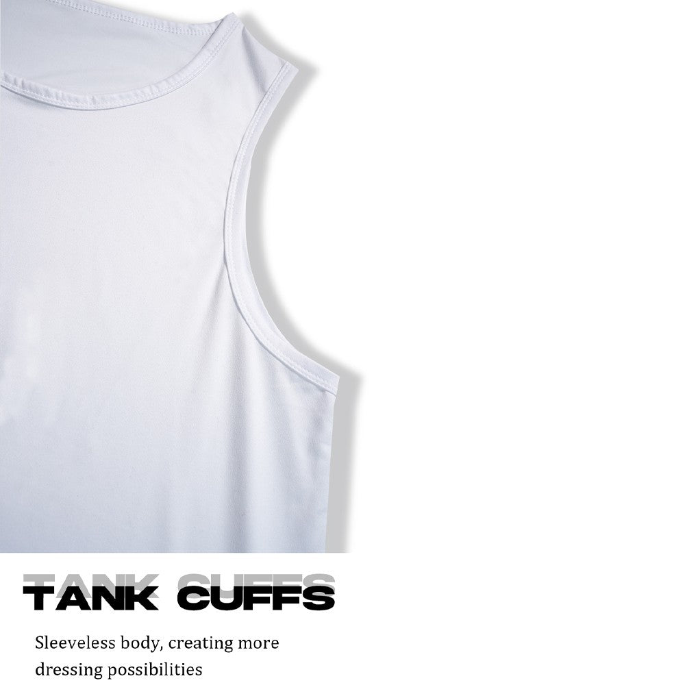 Men's Sport Slim Vest Summer Breathable Sleeveless Round Neck Gym Exercise Running Tank Top Male Sport Fitness Tees Undershirt