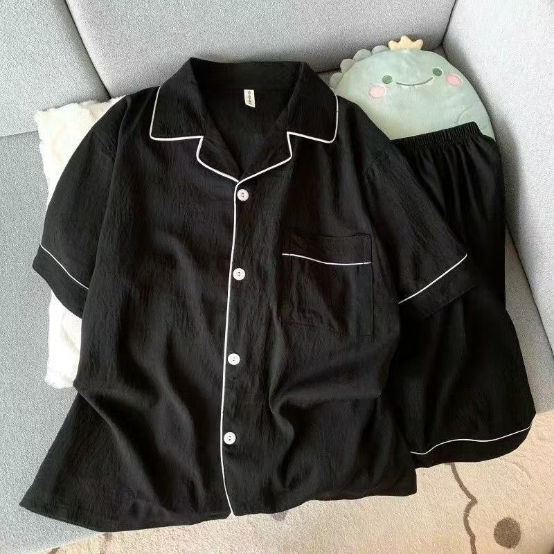 Cloud Cotton Lightweight ort Sve Spwear Men's Summer Home Clothes Thin Fabric Bla ort Pants Simple Youth Sle