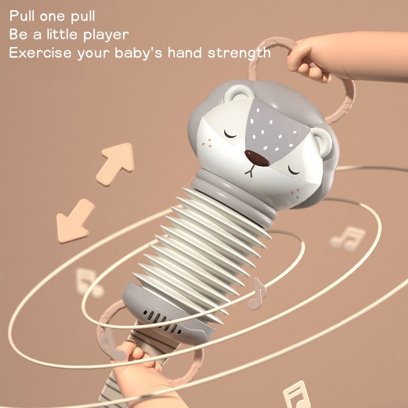 Cartoon Accordion Baby Music Toys Early Education Instrument Electronic Vocal Toy Kids Educational Soothe Toy Christmas Gifts