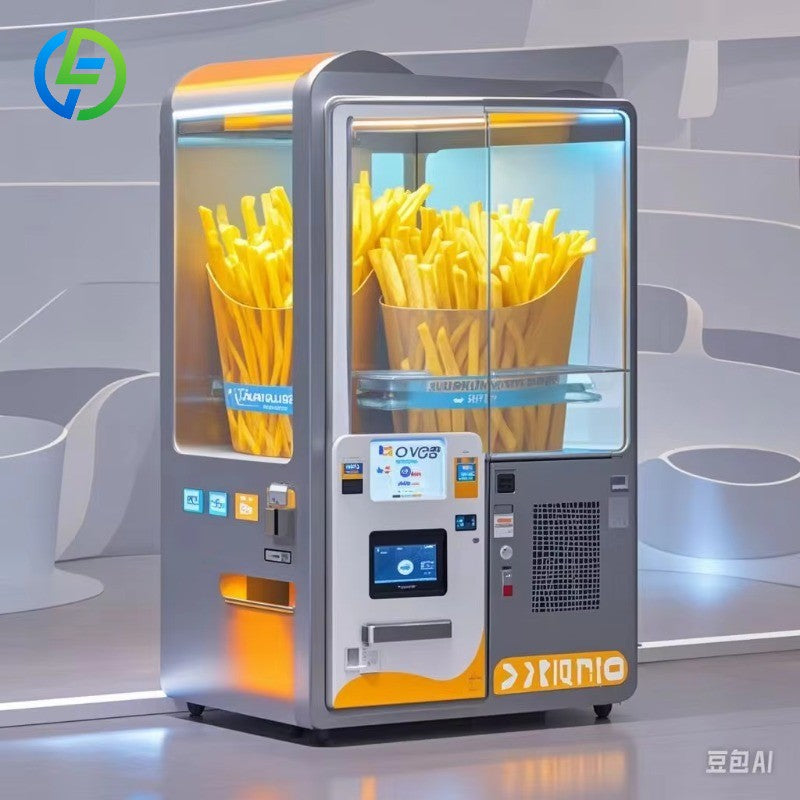 French Fries Vending Machine Automatic Robot Hot Food Fired Chicken and Fry Chip Vending Machine for Sale Factory Price