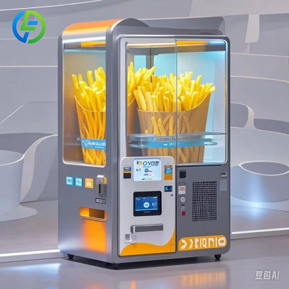 French Fries Vending Machine Automatic Robot Hot Food Fired Chicken and Fry Chip Vending Machine for Sale Factory Price