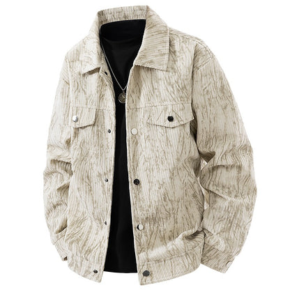 Jaqueta corta-vento, moderna, casual, versátil, casaco comprido, tie-dye, jaqueta de pesca, jaqueta de voo americana retrô, jaqueta jovem