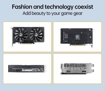 SOYO AMD Radeon RX6500XT 4G Graphics Card GDDR6 Video Memory Gaming Card HDMI-compatible DP Port Direx12 Desktop Computer