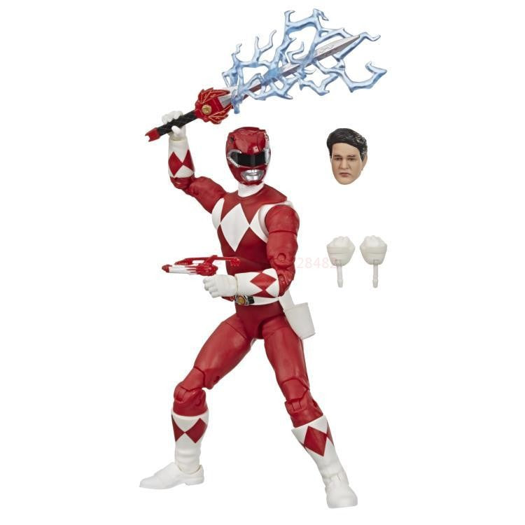 Boneco de Anime Hot Power Rangers Red Ranger Lightning Collection Dino Fury Bonecos de Ação Modelo Estátua Brinquedos Presentes
