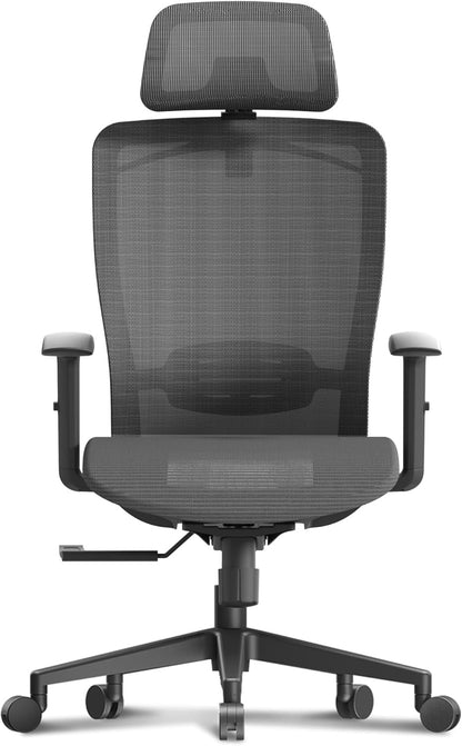 Ergonomic Office Chair, High Back Mesh Swivel Computer Chair, Executive Office Desk Chairs, with Adjustable Lumbar Support