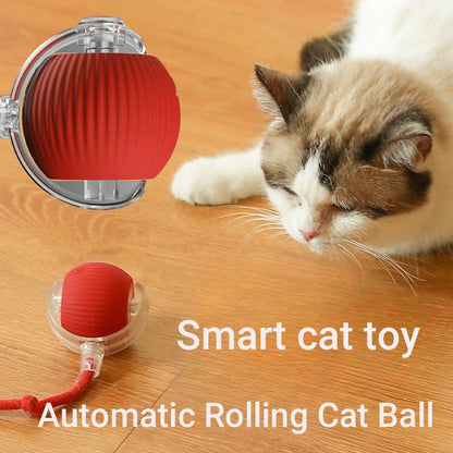 Novo Brinquedo de Bola Interativo para Gatos, Bola Rolante Automática Recarregável para Gatos, Brinquedo Interativo Inteligente para Gatinhos, Brinquedo de Bolas Inteligentes para Gatos