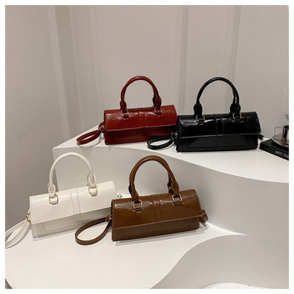 High Quality PU Leather Handbag Purse Women's Bag Solid Color Shoulder Crossbody Bags Lady Messenger Small Tote for Women Girls